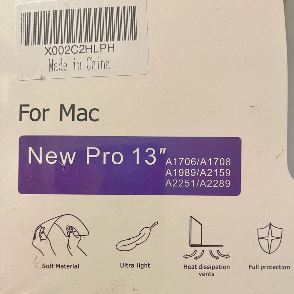 HardShell Clear Case for MacBook Pro 13"